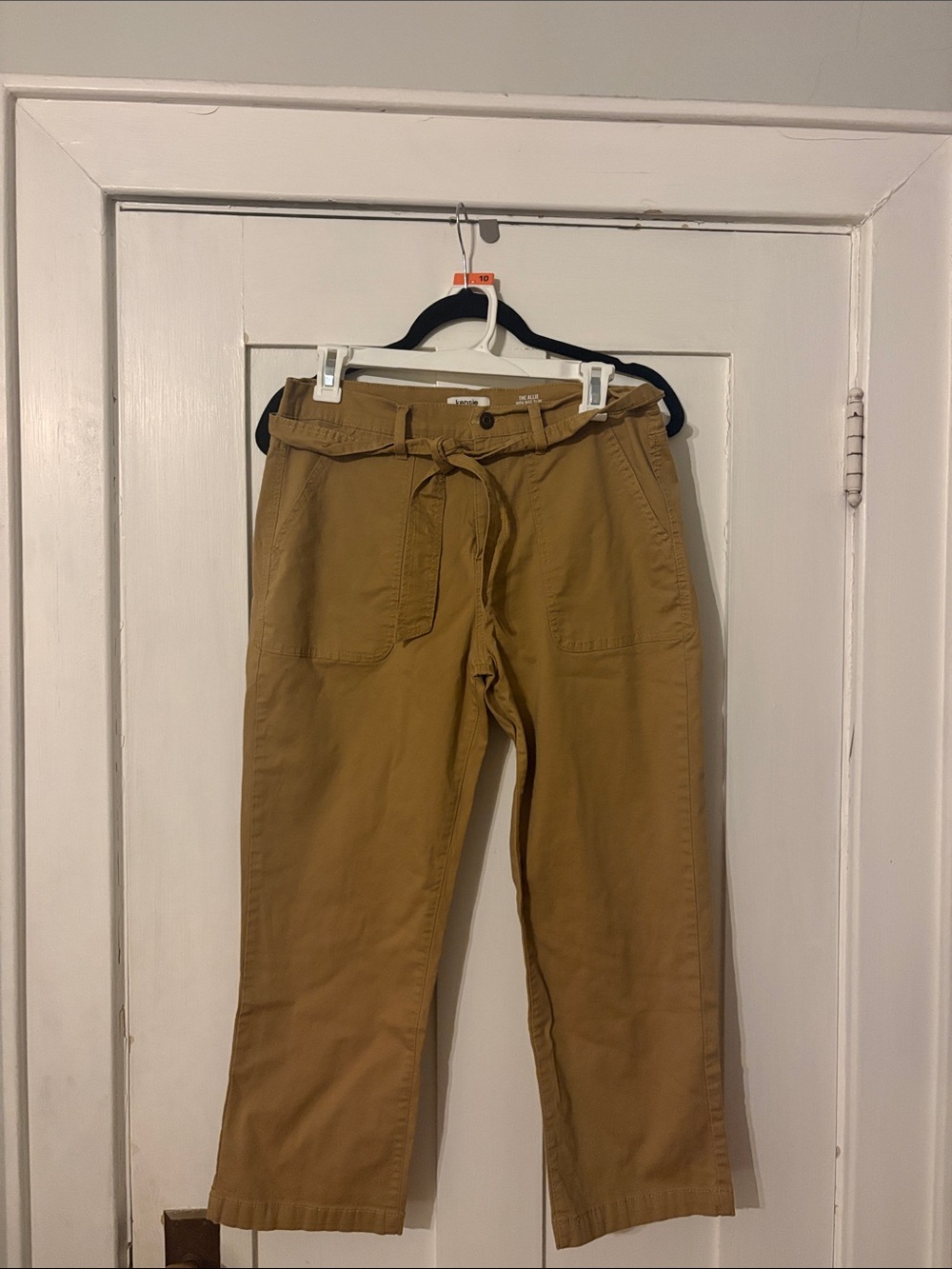 Kensie High Rise Slim Straight Crop Pants